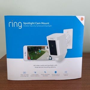 Ring Spotlight Camera and Mount NEW